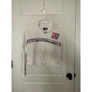 80’s lovers MTV cropped sweatshirt Junior small (3-5)